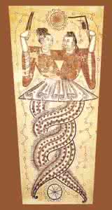 伏羲女娲 古代名作伏羲女娲图赏析 伏羲女娲图