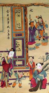 春节年画 春节来临话年画(5组)