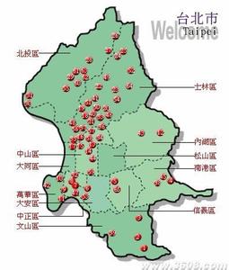 台湾台北市旅游地图 台湾自由行台北市旅游全攻略