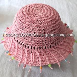 钩针编织帽子花样图解 钩针编织----べレー帽（春夏款）