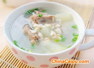 冬瓜薏米排骨汤 夏祛湿饮食 冬瓜薏米排骨汤