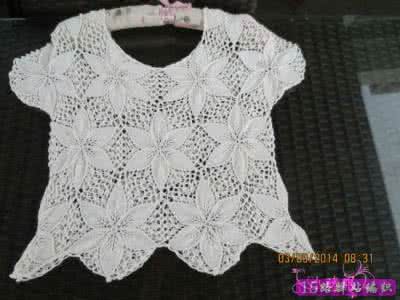 一线连拼花钩衣图解 一线连钩织白色高领拼花美衣详细教程（安娜作品）|钩针编织详细教程区