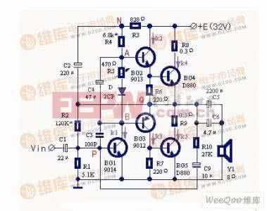 甲类功率放大器电路图 50WD类功率放大器的制作_电路图