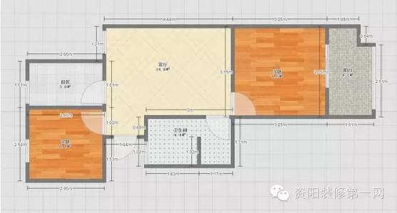 小户型挤出大空间 高能 | 47平小户型妥妥挤出三间房