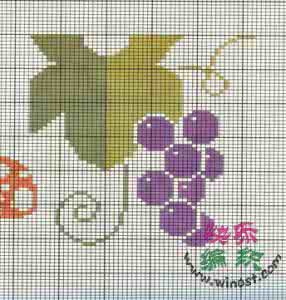 儿童配色毛衣图案大全 儿童毛衣配色图案72——水果蔬菜