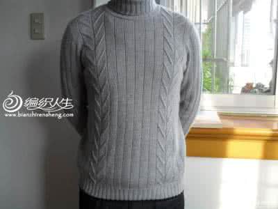 高领毛衣编织款式 棒针技巧----高领向大身过渡的编织方法