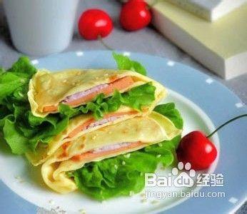 巧厨娘孩子的营养早餐 中西合璧的营养早餐--鸡蛋面饼三明治【厨屋飘香】