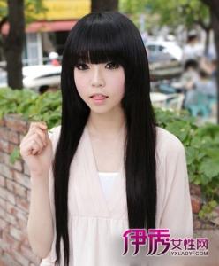 直发斜刘海发型图片女 直发刘海发型 六款不同风格斜刘海直发发型领略独特的清纯魅力