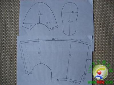 手工靴子鞋样图纸 宝宝棉靴（附鞋样及制作过程）