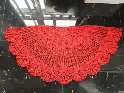 微雨燕双飞 披肩  【微雨燕双飞手作】红萝扇披肩（附图解）