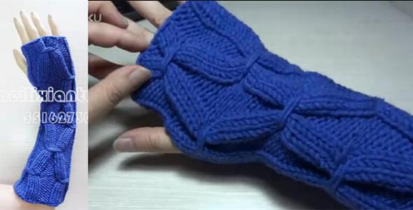 护腕的正确佩戴方式图 【手套教程】手套 护腕----附编织方法