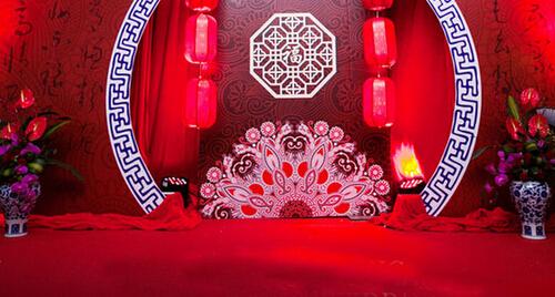 中式家中婚礼布置图 中式婚礼布置图