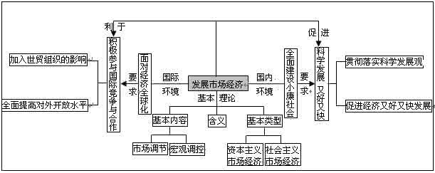 高考冲刺阶段备考工作 【备考冲刺知识点津系列】专题四：发展社会主义市场经济