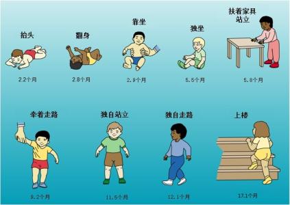 婴幼儿运动发育 图解：婴幼儿运动发育