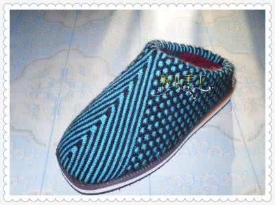 棉拖鞋编织花样图片 棉拖鞋编织过程图