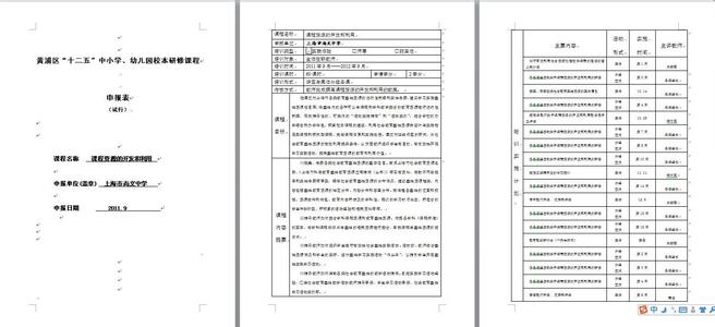 校本课程规划方案 校本课程规划方案 “校本培训规划制定及方案设计研究”结题报告