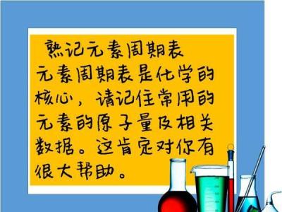 高中化学实验图解 图解“初高中化学”如何学?想考高分就一个字：背！