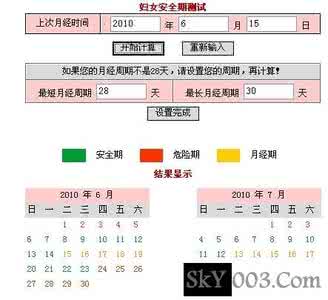 绝对安全期是哪几天 绝对安全期是每月哪几天