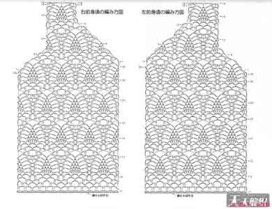 钩针开衫外套编织图解 一款优雅的钩针外套（图解）