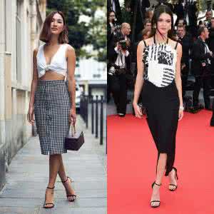 一字带粗跟凉鞋 凉鞋界的小黑裙 一字带到底有多美