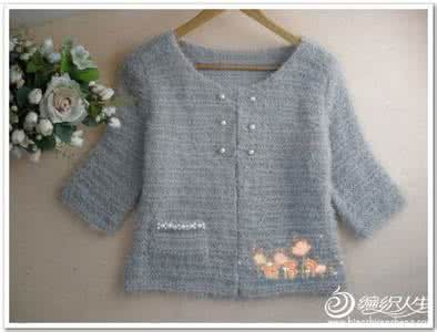 棒针毛衣外套编织款式 棒针编织----女式小外套