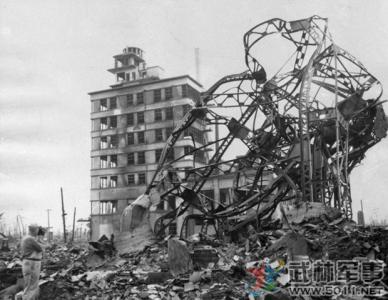 广岛核爆炸 纪实:广岛核爆后的残破城市 城市