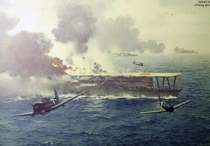 二战美日海军实力对比 二战日本海军无法愈合的创伤：美日中途岛海战