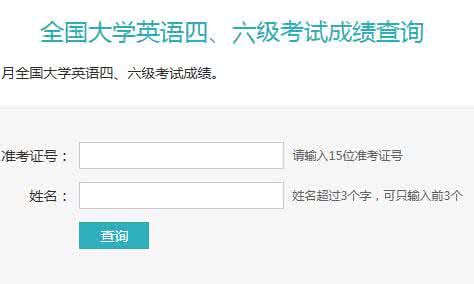 2014英语六级成绩查询 2014年6月英语六级成绩查询常见问题