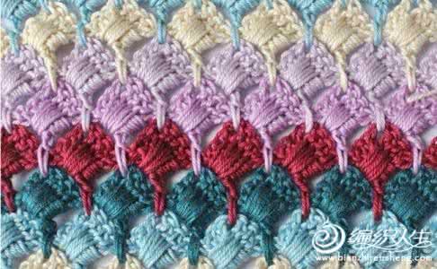 拼色水桶包钩编教程 特殊钩法创意拼色花样