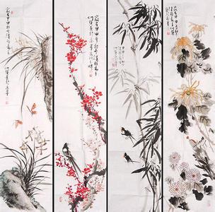 梅兰竹菊四君子的诗句 梅兰竹菊四君子诗，太美了