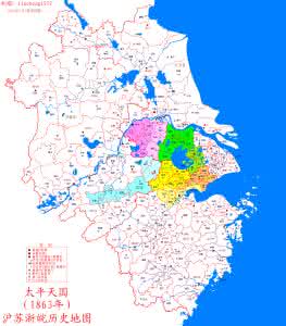 太平天国 皖南 太平天国苏沪浙皖历史地图