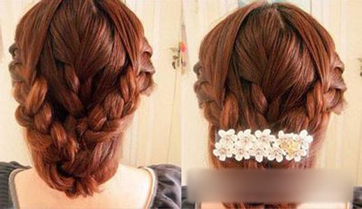 韩式新娘编发教程图解 做最美韩式新娘编发