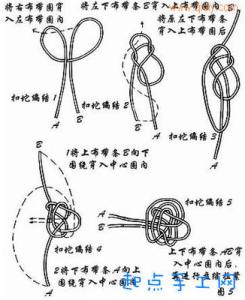 手工一字盘扣做法图解 【手工】盘扣图解