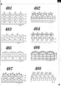 钩针新花样 “精品钩针新花样”之----收口花边图解