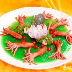 比赛金牌造型菜菜图片 造型菜 ——金鱼戏莲