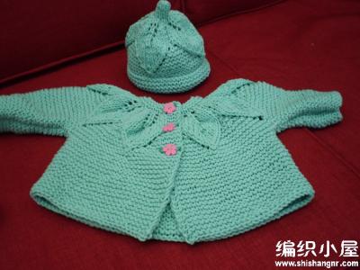 漂亮的圆肩叶子花毛衣 【童装系列】叶子花圆肩幼儿毛衣