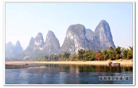 阳朔兴坪漓江 船行漓江:兴坪——阳朔