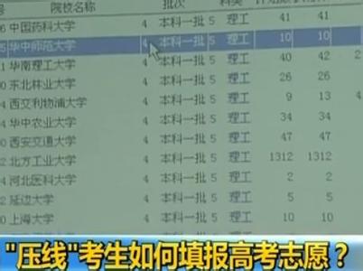 压二本线的学校名单 压线了怎么破：一本二本压线考生如何填报志愿