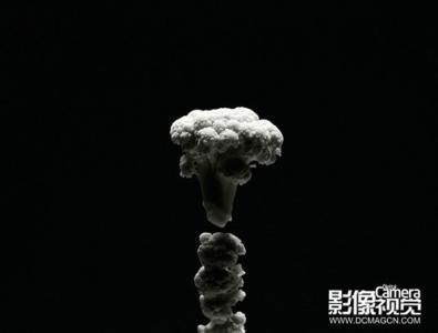 手榴弹爆炸视频慢镜头 趣味摄影 用菜花模拟冲击力的爆炸镜头