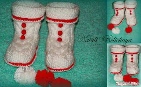 云棉宝宝麻花套头毛衣 转自外网----宝宝麻花短靴