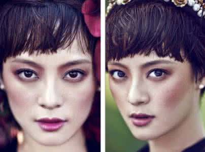 孙俪裸体图片妆照片 孙俪粉眼剑眉素雅妆