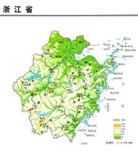 中国主要山脉和山峰 浙江省主要山脉山峰一览表