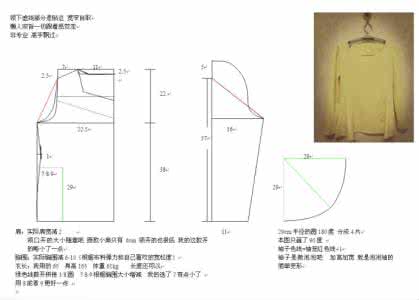 裙摆式上衣裁剪图 上衣 裙(附裁剪图)