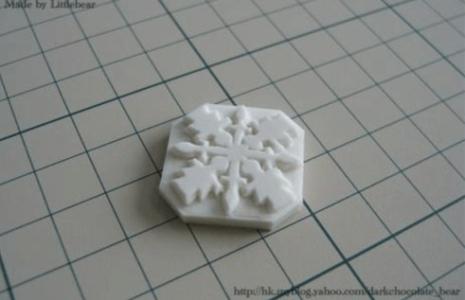 橡皮章教程 橡皮章圣诞节小雪花教程