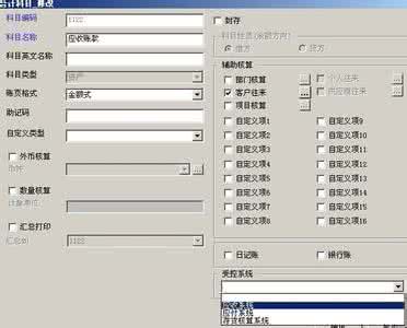 如何设置会计科目 会计科目受控如何设置？