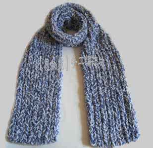 针织围巾的各种织法 别致的针织围巾----图解