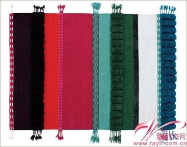 钩布结合的桌布 钩布结合----流苏桌布