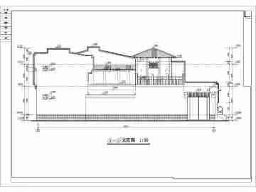 园林古建筑图片大全 某地二层古建筑的园林建筑设计方案图