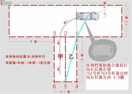 倒桩入库技巧 倒桩移库