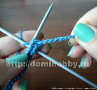 棒针起针方法 棒针技巧----穗儿边起针图解